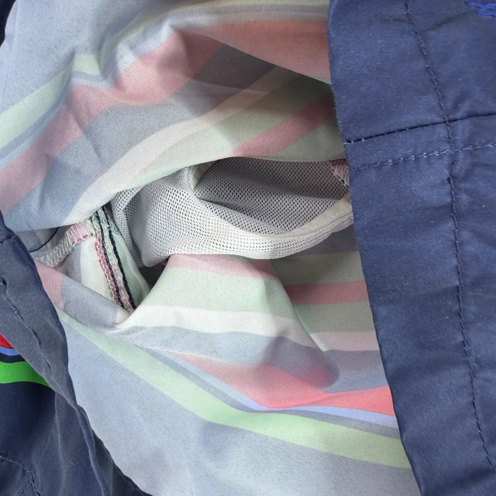 Polo Ralph Lauren Swim Trunks Mens M Striped Multicolor Pony Logo EUC